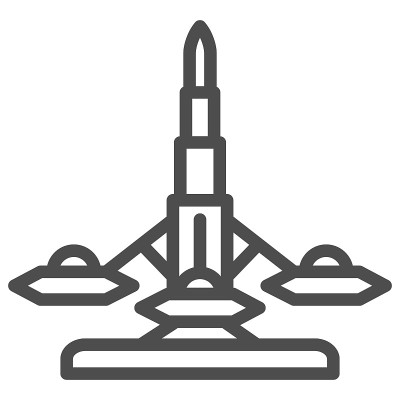 空中塔吸引线图标，游乐设施的概念，嘉年华旋转木马标志在白色的背景，旋转木马与飞机图标轮廓风格的移动和