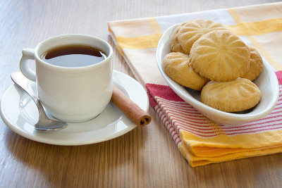 饼干和一杯茶