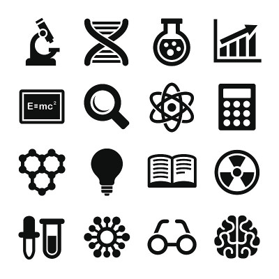 科学的图标集。向量