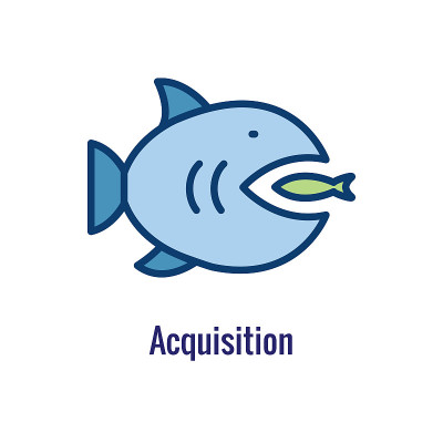 Companies merging together, one buying out the oth