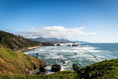 来自Ecola的Cannon Beach