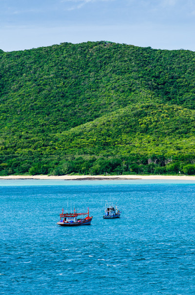 绿岛和海洋自然景观