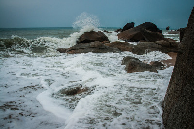 泰国苏梅岛拉迈海滩的海景