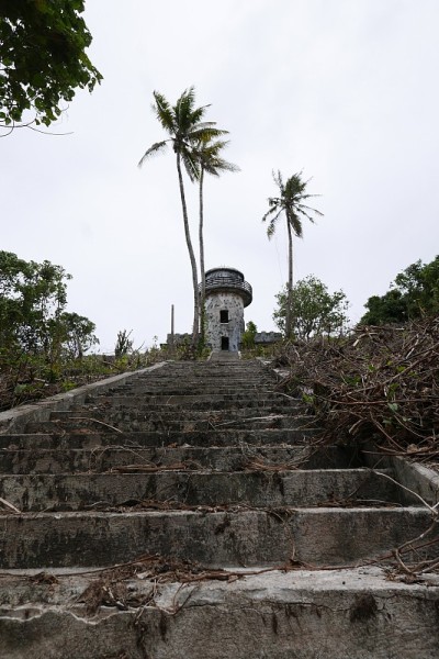 Japanese WW2 light house in Truk lagoon