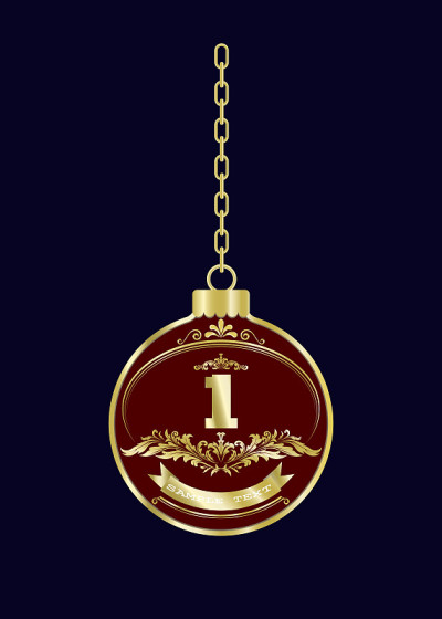 Luxury gold badges