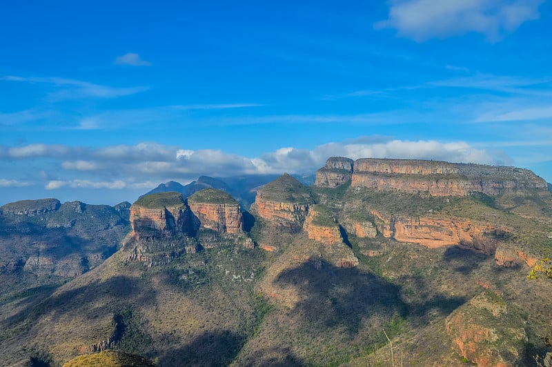 美丽和全景的布莱德河峡谷和三隆道尔斯全景路线在普马兰加