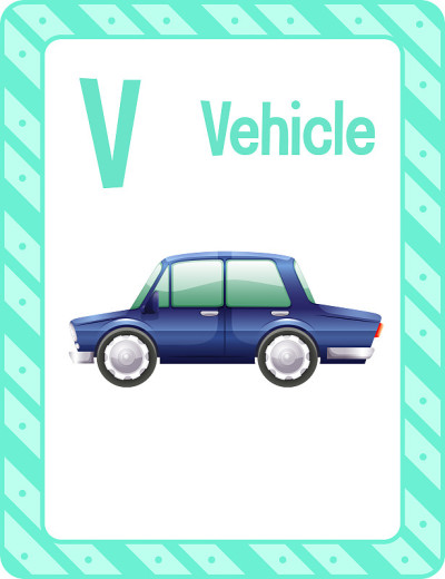 字母V表示车辆
