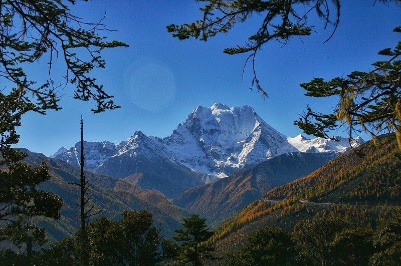 美丽的山景