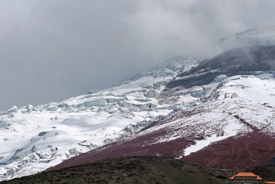 科托帕西火山上的冰川