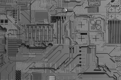 3d渲染未来科学背景