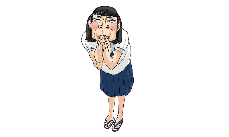 女人动作画，涂鸦画矢量