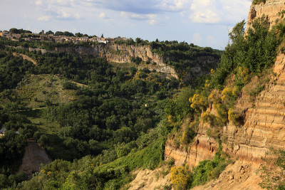 Bagnoregio, tu滑雪，拉齐奥，意大利的Civita。