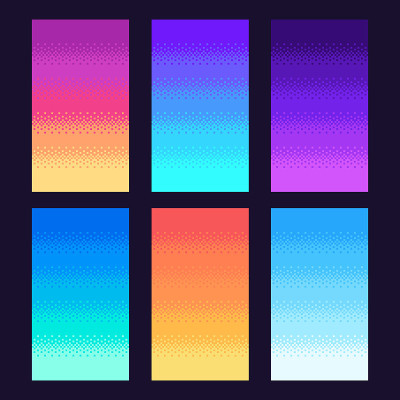 Dithering pixels background. Old retro video game 