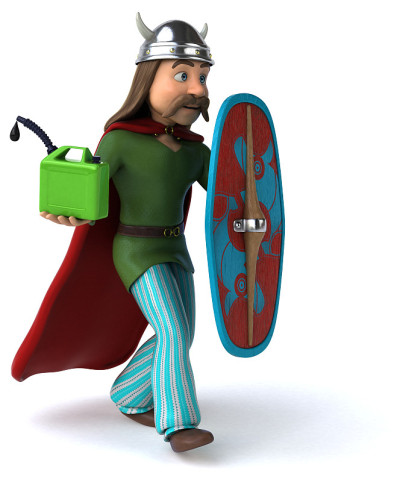 有趣的高卢- 3D插图