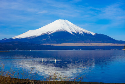 从山中湖到富士山