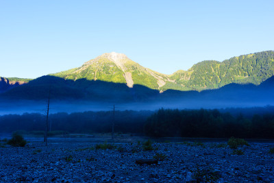 长野县上高知县的早雾谷山