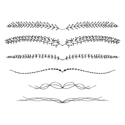 手绘笔墨风格的插画不同的边界