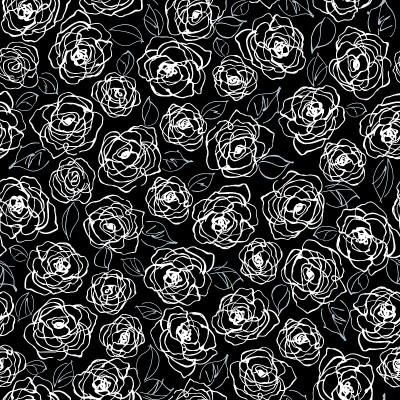 Abstract, pretty be flower seamless pattern