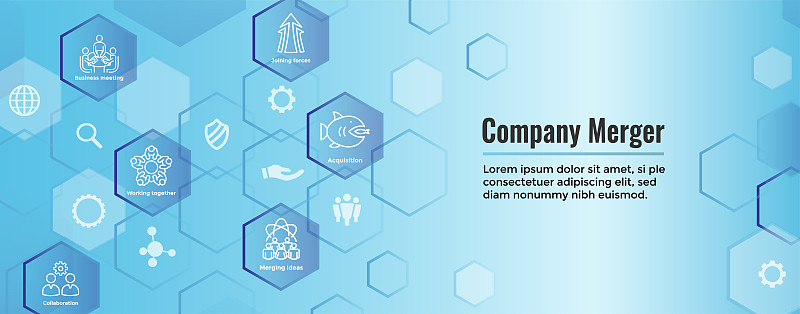 Companies merging together, one buying out the oth