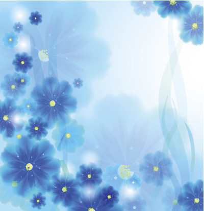 蓝色的花