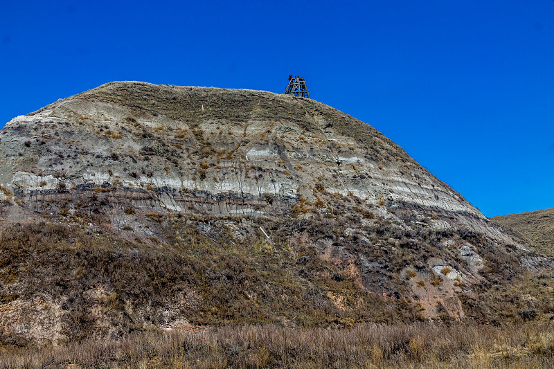 星煤矿，加拿大Badlands, Drumheller，加拿大亚伯达省