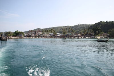 皮皮岛海岸线的美景