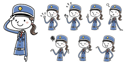 女守卫:姿势变化