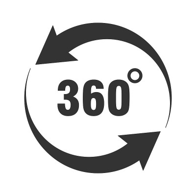 图标360度旋转，旋转度，角度指示器