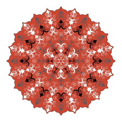 Flower of Lys mandala