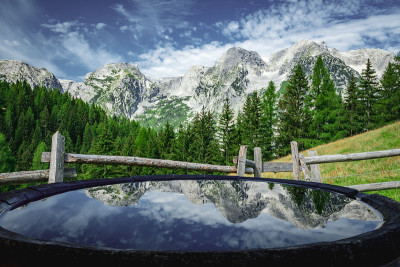 Totes Gebirge山脉风景
