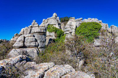 El Torcal de Antequera, Andalusia, Spain，在Antequer