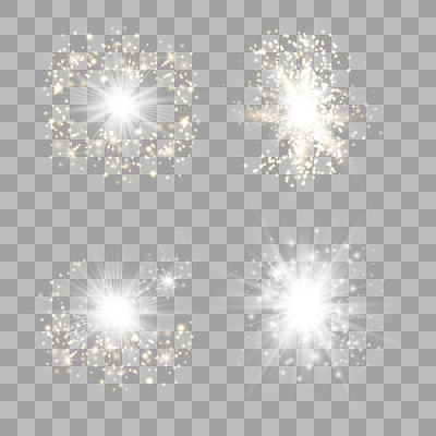 星突然爆炸。向量发光