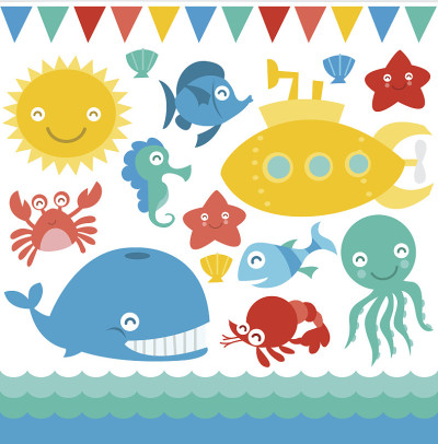 潜水艇和海洋生物