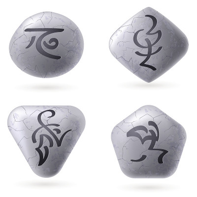 古代北欧文字的石头