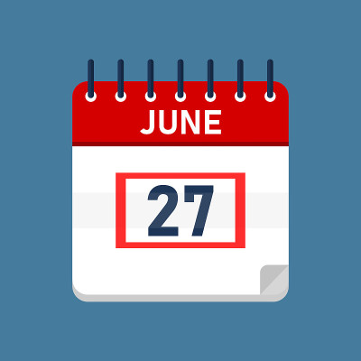 日历6月27日