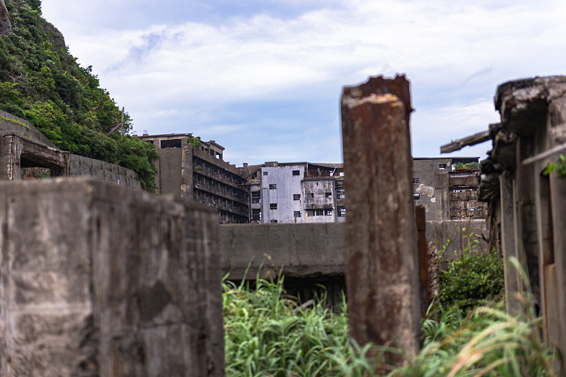 日本长崎的军舰岛(联合国教科文组织世界遗产)