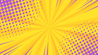 Pop art colorful dotted and rays backgrounds.