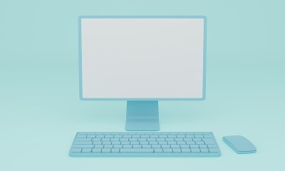 桌面PC 3DCG插图图像