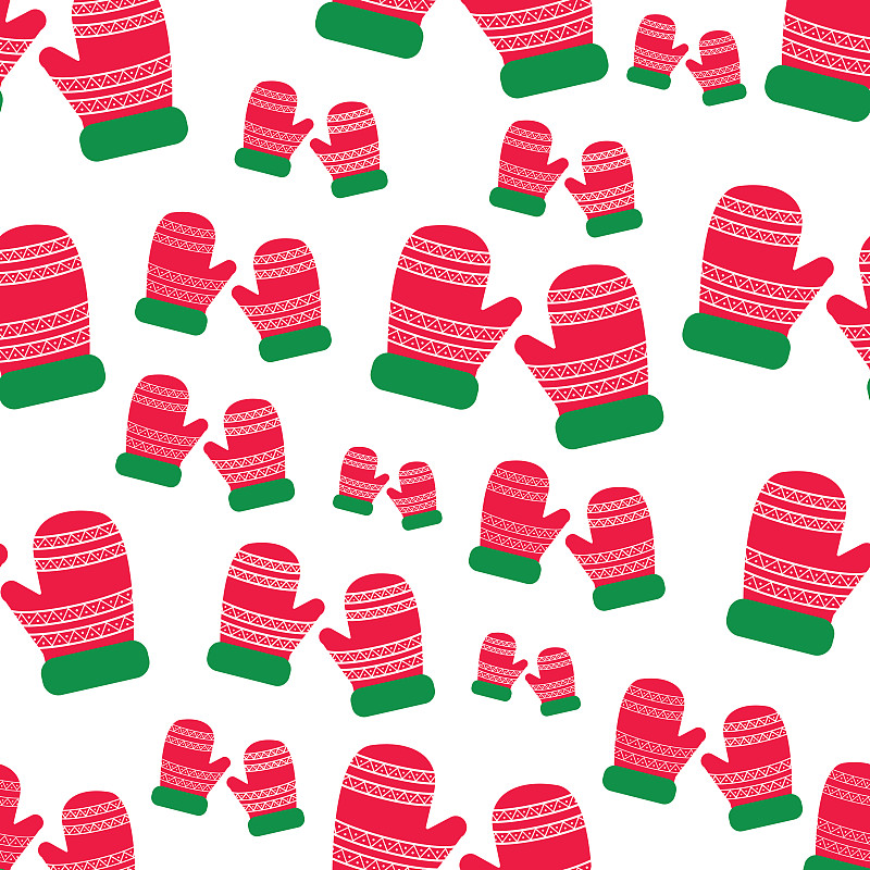 Christmas hand cluse seamless background