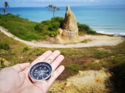 罗盘是一种用于导航和定位的仪器，它显示相对于地理基本方向或点的方向。有的利用磁能和风水来提升生活质量
