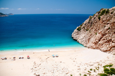 Kaputas海滩，地中海海岸，土耳其