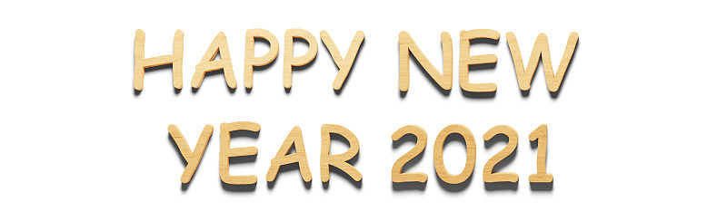 新年快乐。在2021年开始。三维演示