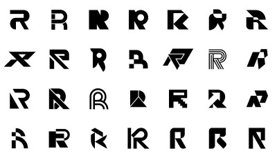 抽象标志集合与字母R
