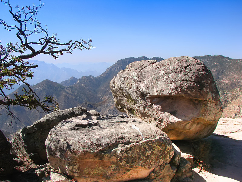 墨西哥，风景优美的著名铜Canton (Barranca del Cobre)