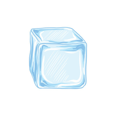 水冰立方图标矢量插图图形设计