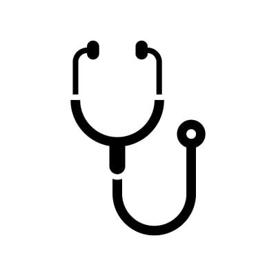 stethoscope icon design vector template