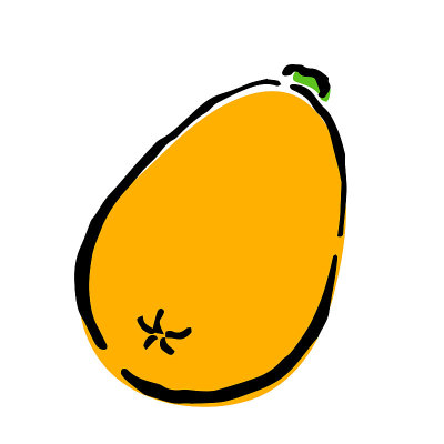 枇杷插图:类似手绘的笔墨插图