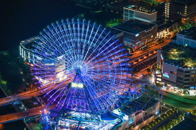 从横滨地标塔上可以看到宇宙时钟