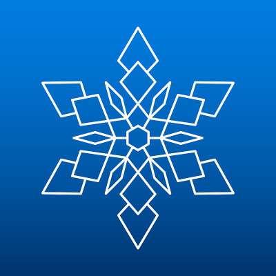 寒假雪花星图