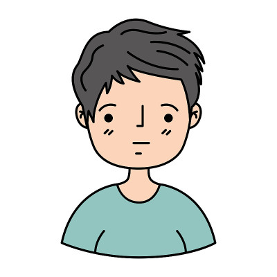 男人头像图标线性颜色